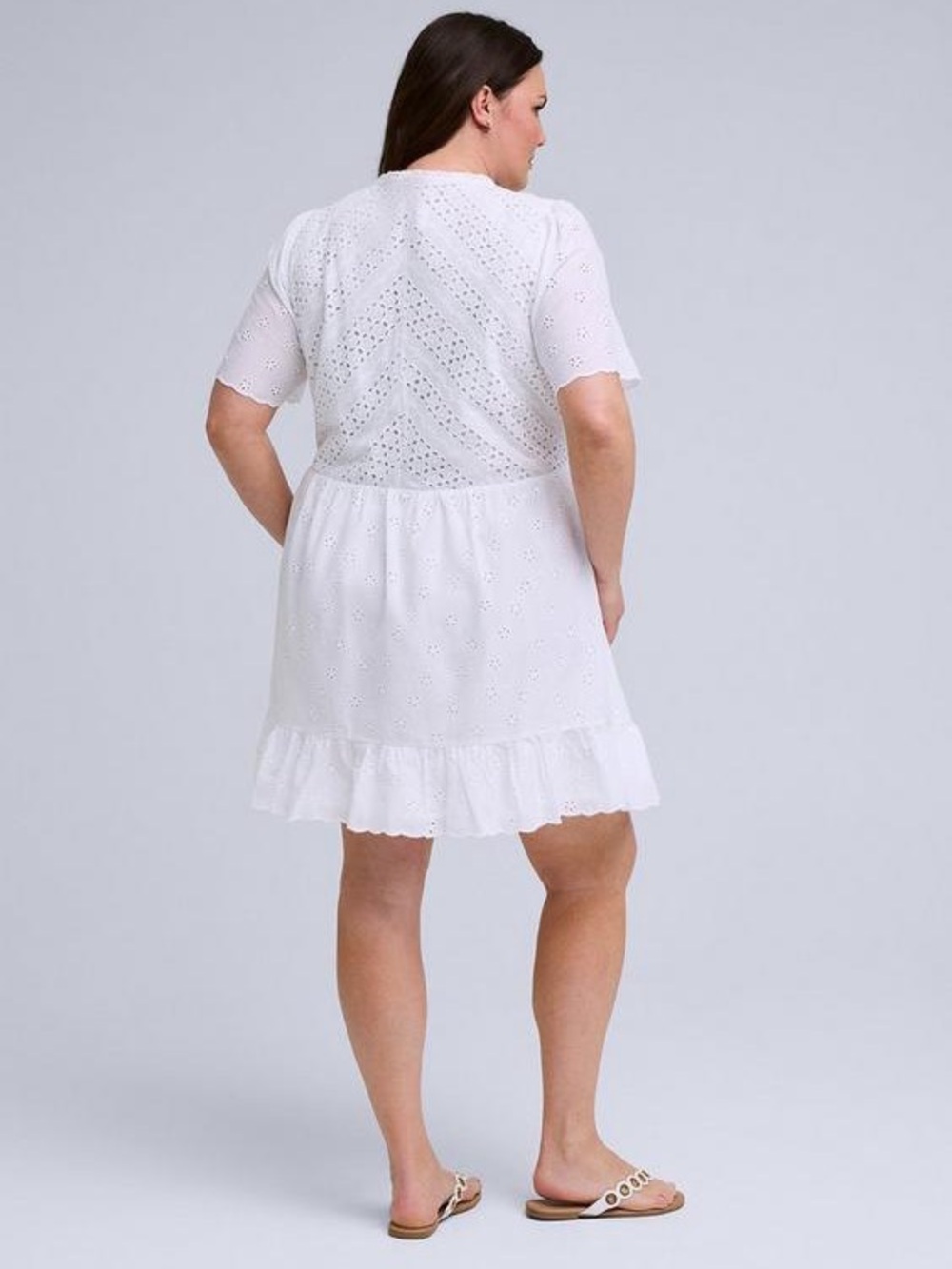 Torrid Belle Isle Eyelet Mini Dress - Picture 3 of 11